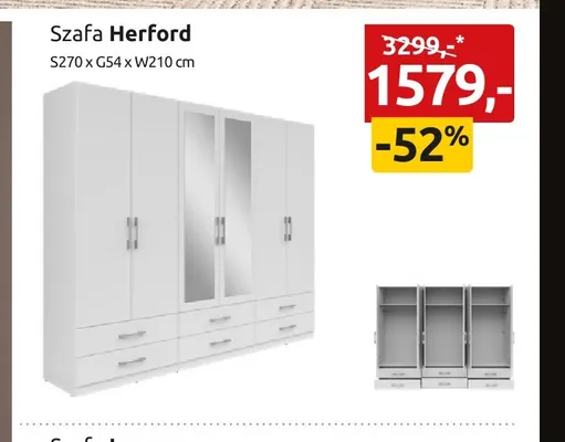 Szafa Herford promocja w Black Red White