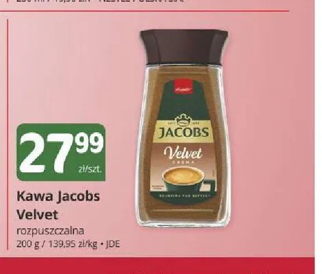 Kawa rozpuszczalna Jacobs Velvet promocja w Marketvita