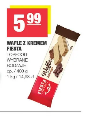 Wafle z kremem Fiesta promocja w SPAR