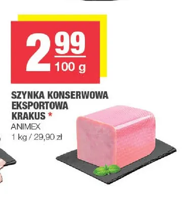 Szynka konserwowa eksportowa Krakus promocja w SPAR