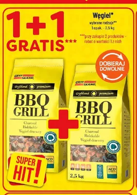 Węgiel drzewny Gryfskand promocja w POLOmarket