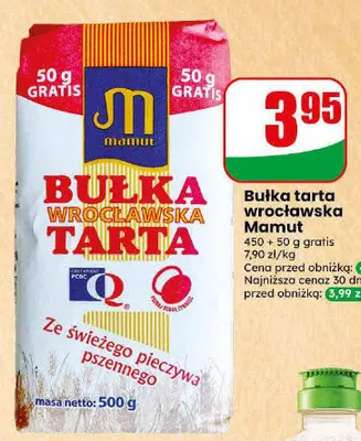 Bułka tarta wrocławska Mamut promocja w Dino