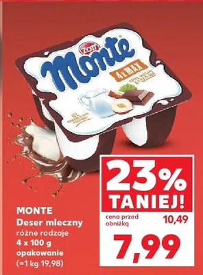 Deser mleczny różne rodzaje promocja w Kaufland