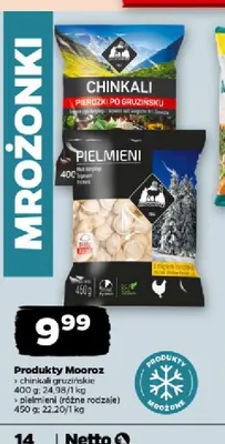 Chinkali gruzińskie Mooroz promocja w Netto