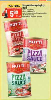 Sos pomidorowy do pizzy Mutti Mediterranea promocja w POLOmarket