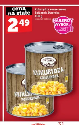 Kukurydza konserwowa Spiżarnia Dworska promocja w TOPAZ
