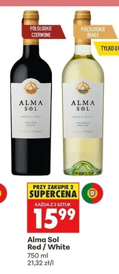 Wino Alma Sol White promocja w Biedronka