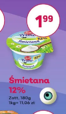 Śmietana Zott 12% promocja w Bliski