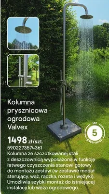 Kolumna prysznicowa ogrodowa promocja w Castorama