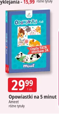 Książka Opowiastki na 5 minut promocja w Leclerc