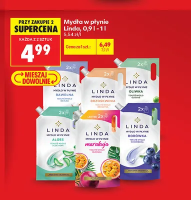 Mydło w płynie Linda Bawełna promocja w Biedronka