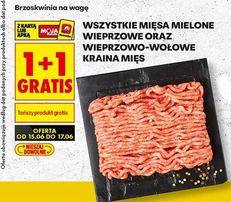Mięso mielone wieprzowe i wieprzowo-wołowe Kraina Mięs promocja w Biedronka