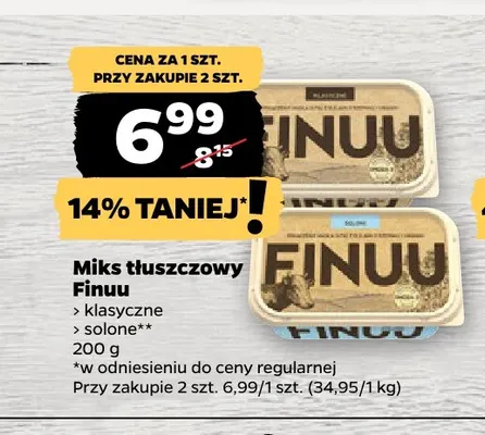 Miks tłuszczowy Finuu klasyczne promocja w Netto
