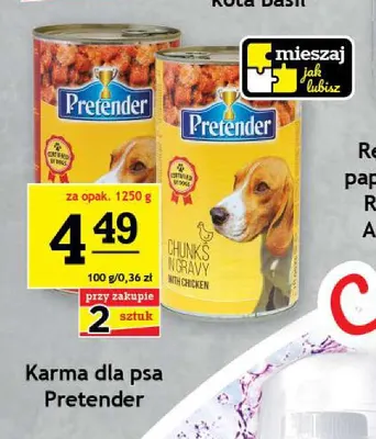 Karma dla psa z wołowiną Pretender promocja w Gram Market