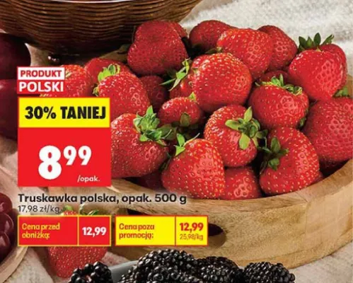 Truskawka polska promocja w Biedronka