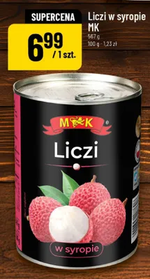 Liczi w syropie MK promocja w POLOmarket