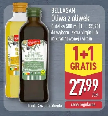 Oliwa z oliwek BELLASAN extra virgin promocja w Aldi