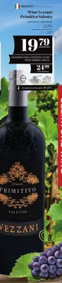 Wino czerwone Vezzani Primitivo Salento wytrawne promocja w POLOmarket