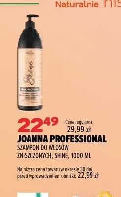 Szampon do włosów zniszczonych Shine Joanna Professional promocja w Drogerie Natura