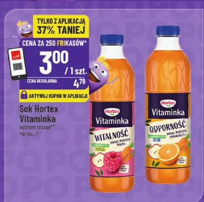 Sok Vitaminka różne rodzaje promocja w POLOmarket