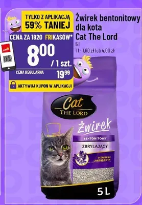 Żwirek bentonitowy dla kota promocja w POLOmarket