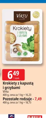 Krokiety z kapustą i grzybami Virtu promocja w Leclerc