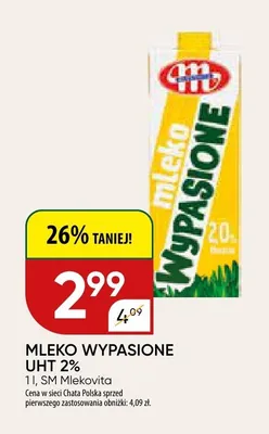 Mleko wypasione 2% promocja w Chata Polska