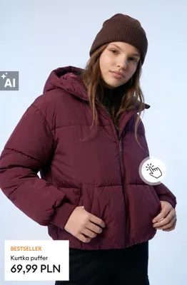 Kurtka puffer promocja w Sinsay