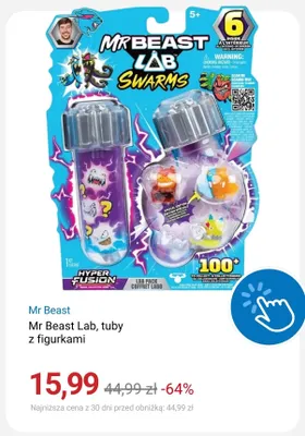 Zabawka Mr Beast Lab tuby z figurkami promocja w Smyk