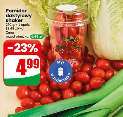 Pomidory daktylowe shaker promocja w Dino