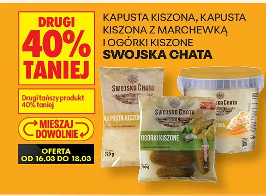 Kiszone ogórki promocja w Biedronka