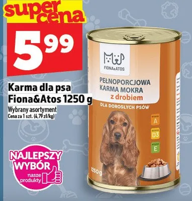 Karma pełnoporcjowa mokra z drobiem dla dorosłych psów promocja w TOPAZ