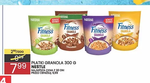 Płatki Fitness Granola miodowe Nestlé promocja w Wafelek
