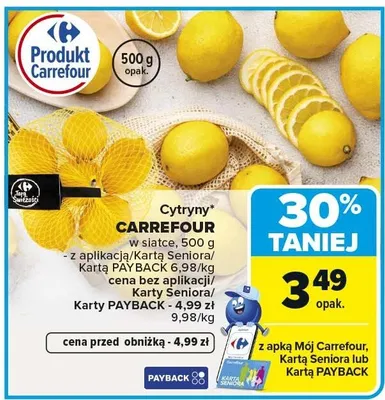 Cytryny CARREFOUR w siatce promocja w Carrefour