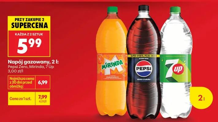 Napój gazowany Pepsi Zero promocja w Biedronka
