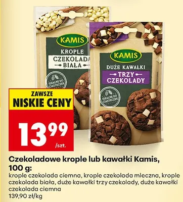 Krople czekolada ciemna promocja w Biedronka