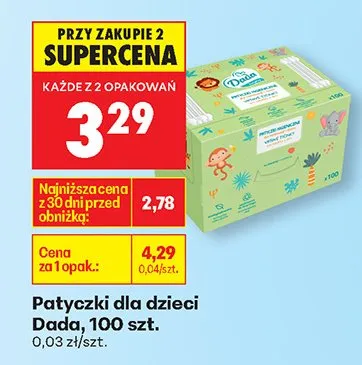 Patyczki dla dzieci promocja w Biedronka