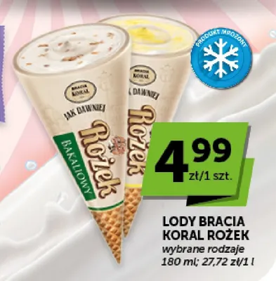 Lody Bracia Koral Rożek promocja w ABC
