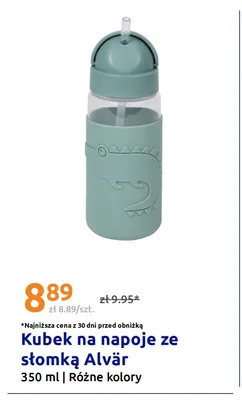 Kubek na napoje ze słomką Alvär 350 ml promocja w Action