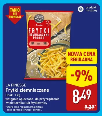 Frytki ziemniaczane La Finesse promocja w Aldi
