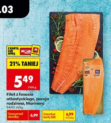 Filet z łososia atlantyckiego, porcja rodzinna promocja w Biedronka