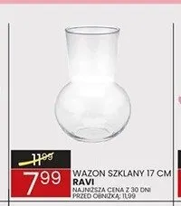 Wazon szklany Ravi 17cm promocja w Wafelek