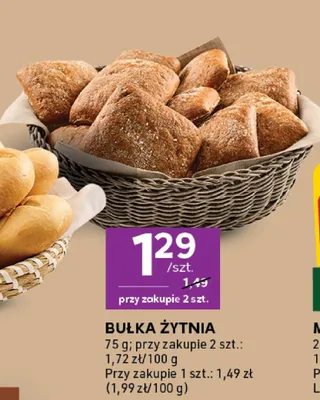 Bułka żytnia promocja w Stokrotka