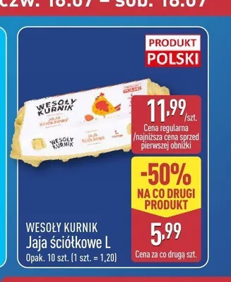 Jaja ściółkowe L Wesoły Kurnik promocja w Aldi