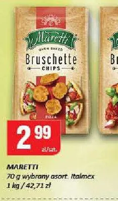 Bruschette Chips Maretti pizza promocja w Chorten
