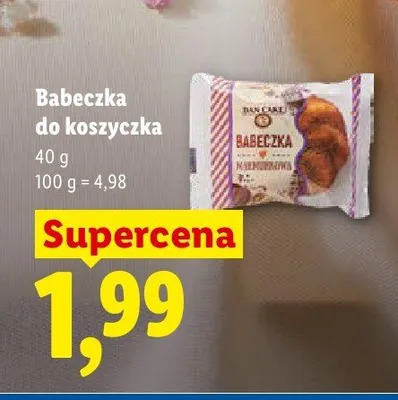 Babeczka do koszyczka promocja w Lidl