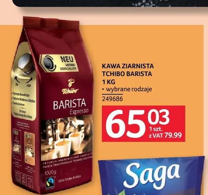Kawa ziarnista Tchibo Barista promocja w Selgros