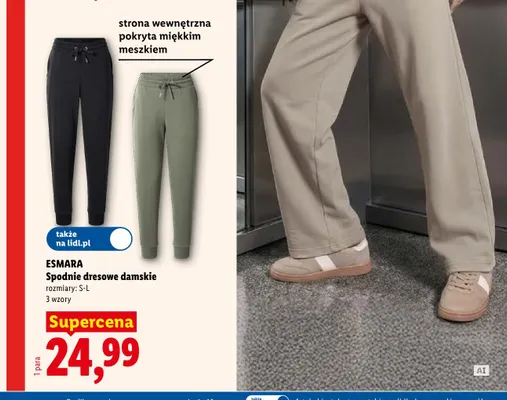 Spodnie dresowe damskie Esmara promocja w Lidl