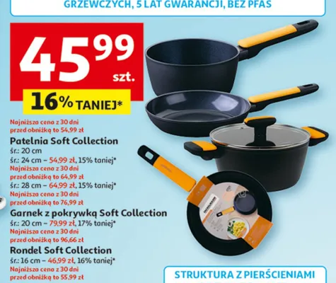 Patelnia Soft Collection promocja w Auchan