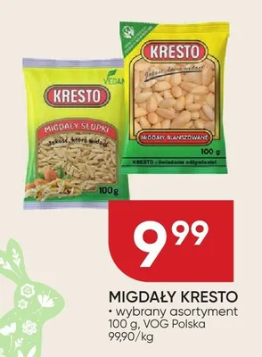 Migdały Kresto wybrane asortymenty promocja w Chata Polska